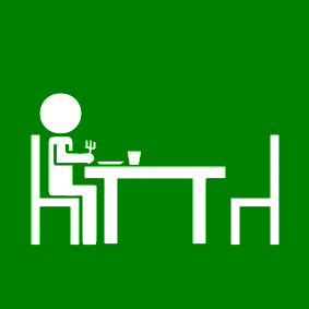sit at the table